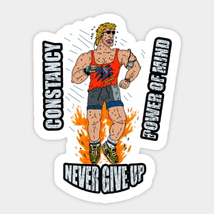 never give up  constancy Sticker